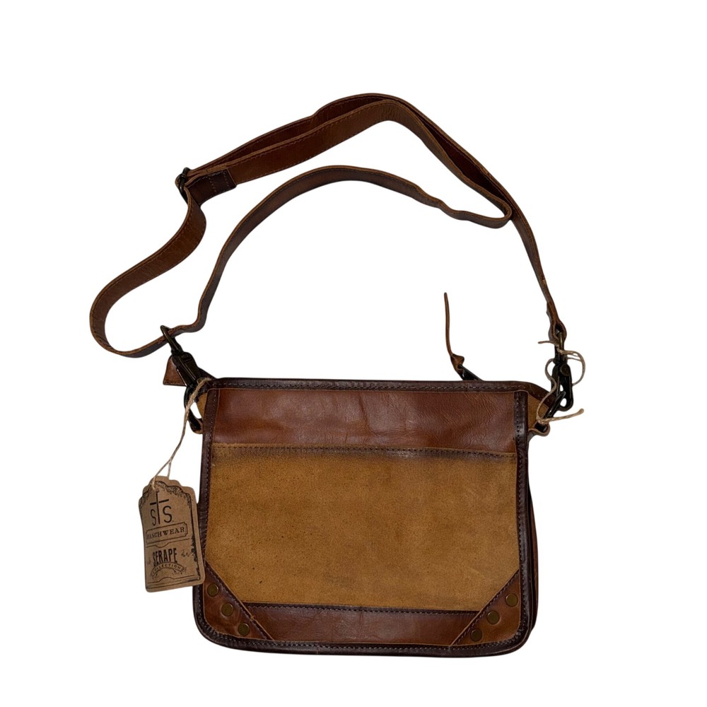 NWT STS Ranchwear Serape Mae Palomino Crossbody Purse Leather Woven Western BOHO - Picture 10 of 10